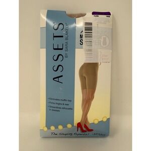 Assets by Sara Blakely Spanx Nude Hi-Waist Mid-Thigh Shaper Size 5 166B New
